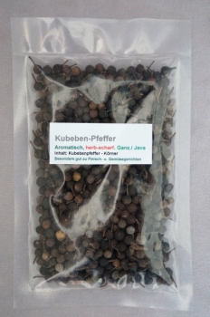 Kubebenpfeffer ganz Tüte Kubebenpfeffer ganz Tüte