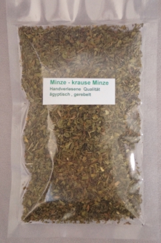 Minze - Krause Minze gerebelt Tüte