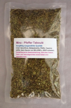 Preview: Minzpfeffer Taboulé Preview: Minzpfeffer Taboulé Gewürzmischung Tüte