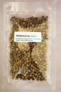 Grüner Pfeffer ganz Tüte Grüner Pfeffer ganz Tüte