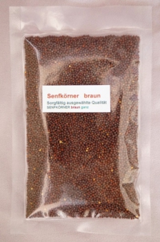 Senfkörner braun ganz Tüte Senfkörner braun ganz Tüte