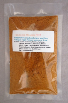 Tandoori Masala Gewürzzubereitung rot Tüte