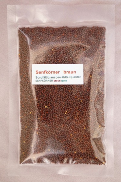 Senfkörner braun ganz Tüte Senfkörner braun ganz Tüte